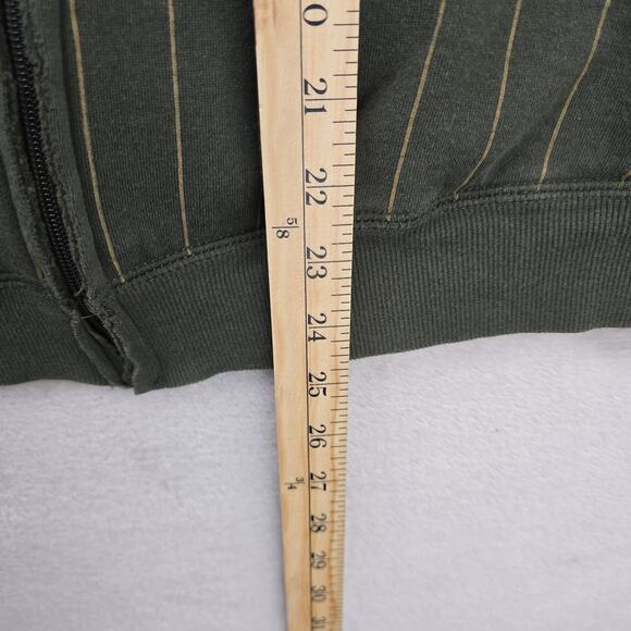 Vintage No Boundaries Nobo Mens Small Green Y2K AOP Eagle Skater Grunge Striped - Picture 10 of 10